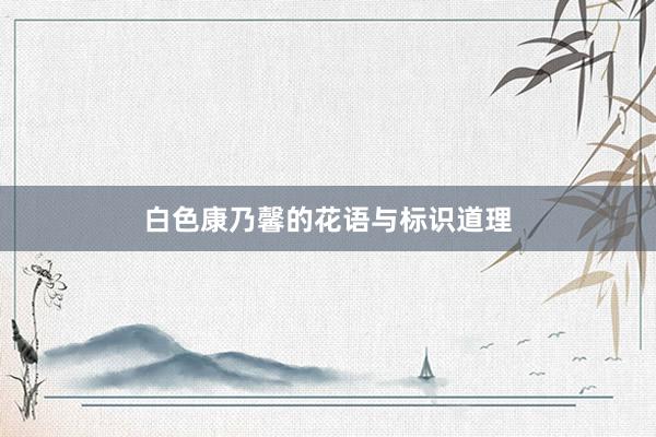 白色康乃馨的花语与标识道理