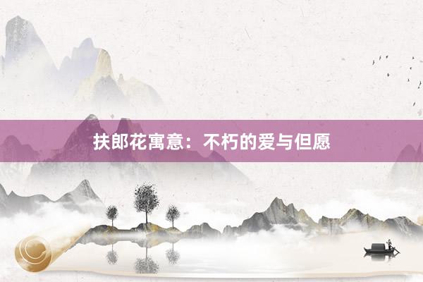 扶郎花寓意：不朽的爱与但愿